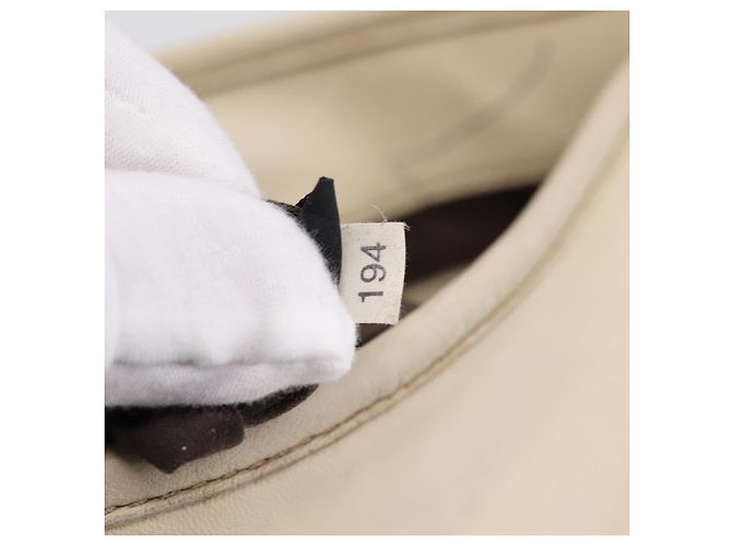 Borsa a mano Miu Miu Matelassé in pelle 2way Ivory Gold Auth 202893A D'oro Crudo - vista 22