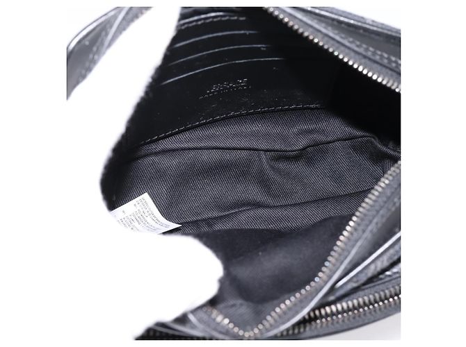 Bolso de hombro VERSACE Canvas Black Silver Auth 200698V Negro Plata - vista 11