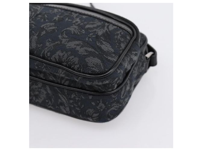 Bolso de hombro VERSACE Canvas Black Silver Auth 200698V Negro Plata - vista 14