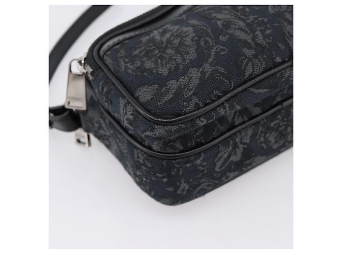 Bolso de hombro VERSACE Canvas Black Silver Auth 200698V Negro Plata - vista 15