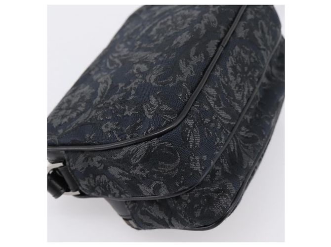 Bolso de hombro VERSACE Canvas Black Silver Auth 200698V Negro Plata - vista 17