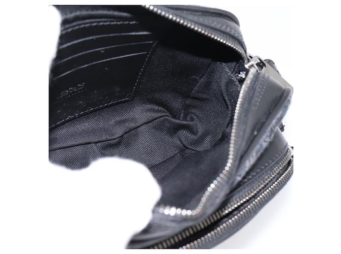 Bolso de hombro VERSACE Canvas Black Silver Auth 200698V Negro Plata - vista 19