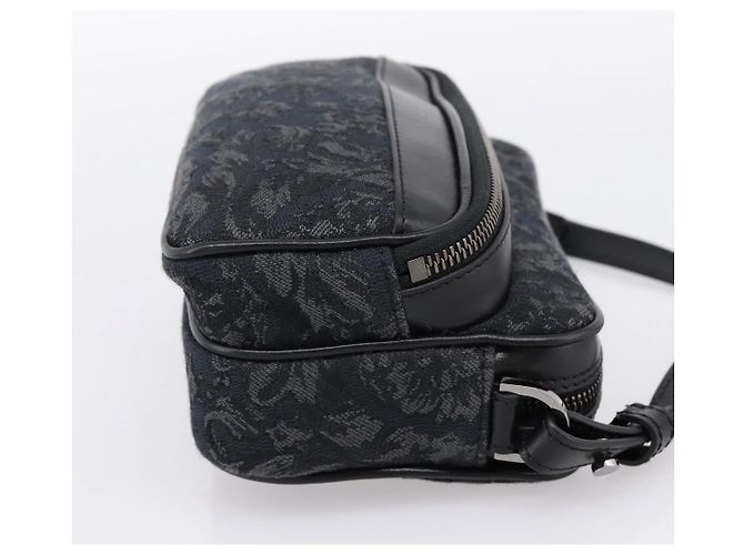 Bolso de hombro VERSACE Canvas Black Silver Auth 200698V Negro Plata - vista 4