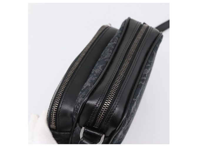 Bolso de hombro VERSACE Canvas Black Silver Auth 200698V Negro Plata - vista 6