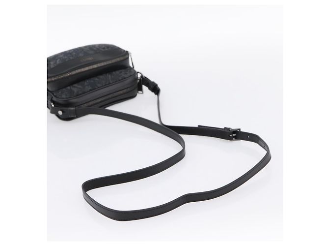 Bolso de hombro VERSACE Canvas Black Silver Auth 200698V Negro Plata - vista 7
