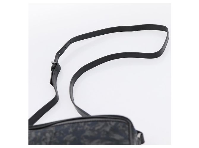Bolso de hombro VERSACE Canvas Black Silver Auth 200698V Negro Plata - vista 8