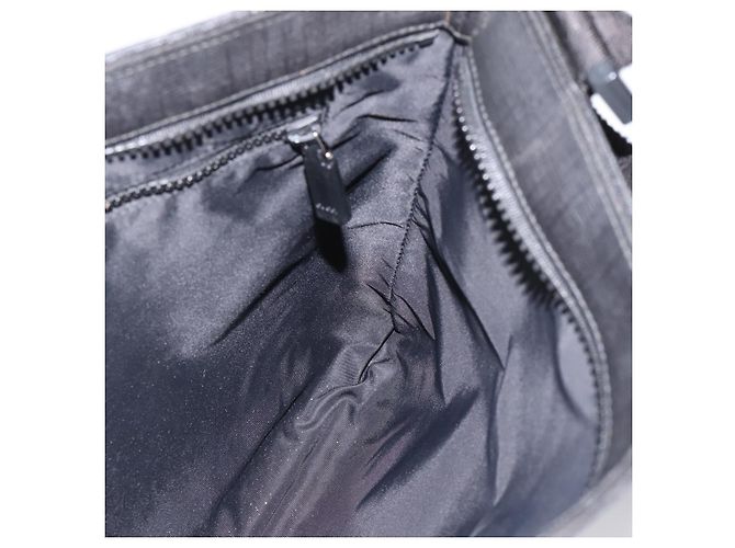 Borsa a tracolla GUCCI PVC Black Silver 162904 Auth 200985V Nero Argento - vista 17