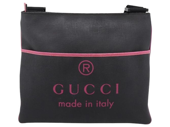 Borsa a tracolla GUCCI PVC Black Silver 162904 Auth 200985V Nero Argento - vista 2