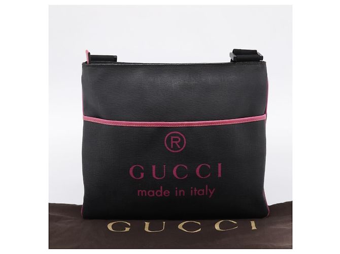 Borsa a tracolla GUCCI PVC Black Silver 162904 Auth 200985V Nero Argento - vista 25