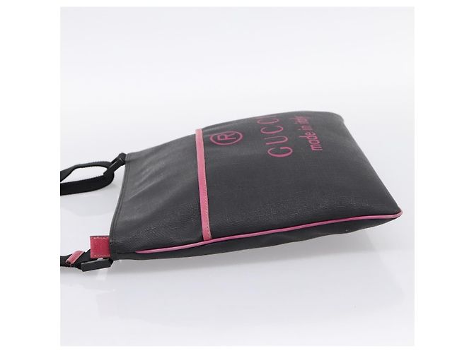 Borsa a tracolla GUCCI PVC Black Silver 162904 Auth 200985V Nero Argento - vista 4