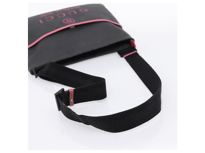 Borsa a tracolla GUCCI PVC Black Silver 162904 Auth 200985V Nero Argento - vista 7