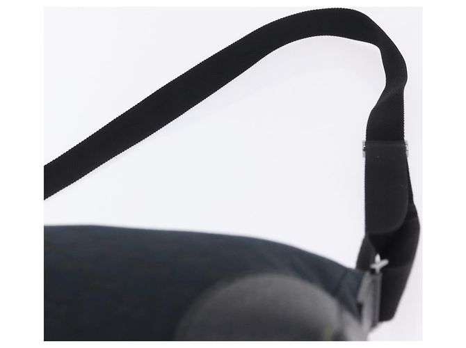 Borsa a tracolla GUCCI GG Canvas Nero Argento 114273 Auth ka6068 - vista 8