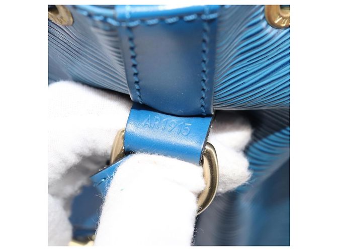 Borsa a tracolla LOUIS VUITTON Epi Noe Blu M44005 LV Auth 200377A - vista 11