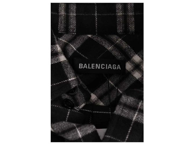Camisa Balenciaga de algodón negro - vista 5