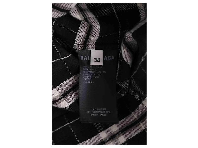 Camisa Balenciaga de algodón negro - vista 6