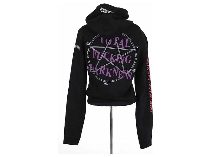 Vêtements Sudadera negra de algodón VETEMENTS Negro - vista 4