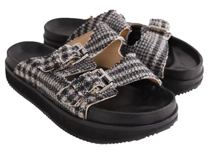 Mules Isabel Marant de cuero negro - vista 3