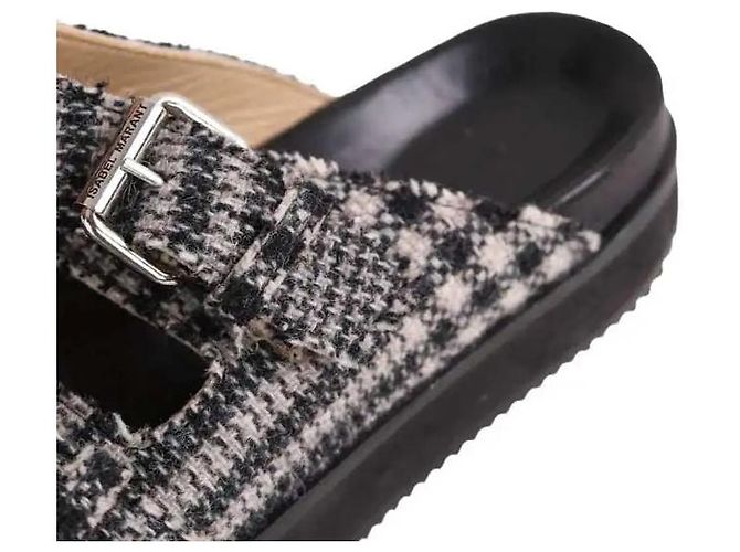 Mules Isabel Marant de cuero negro - vista 4