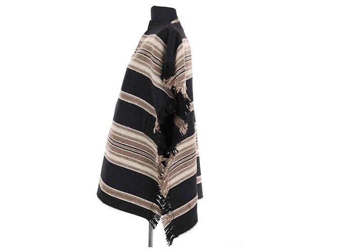 Poncho Isabel Marant de lana marrón XS Castaño - vista 3
