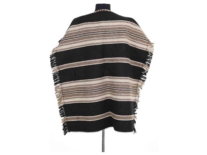 Poncho Isabel Marant de lana marrón XS Castaño - vista 4