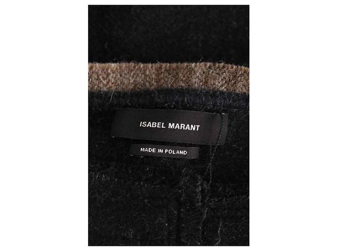 Poncho Isabel Marant de lana marrón XS Castaño - vista 5