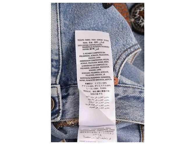 Gonna Gucci in cotone blu - vista 5