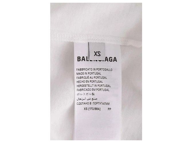 Camiseta Balenciaga blanca de algodón Blanco - vista 6