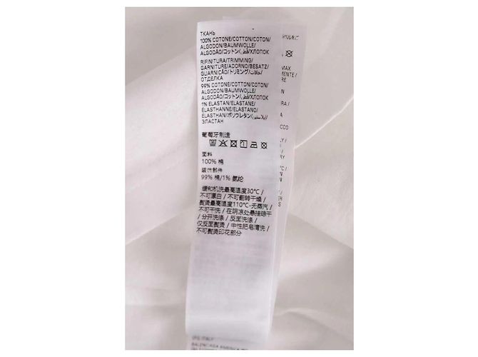 Camiseta Balenciaga blanca de algodón Blanco - vista 7