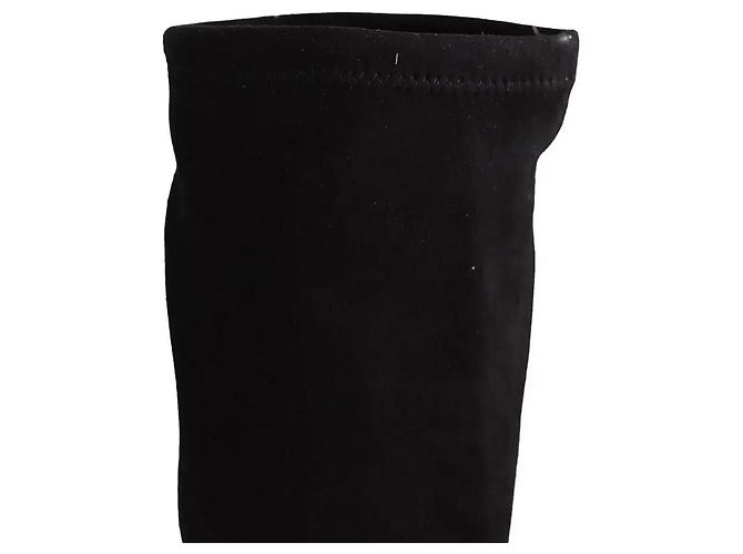 Lk Bennett Eldon black stretch suede boots size 37 - view 4