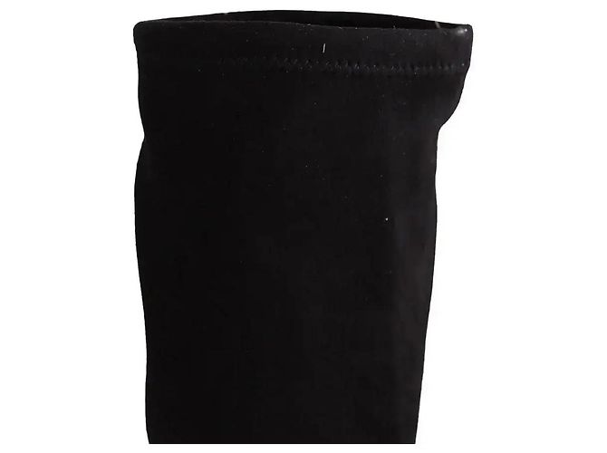 Lk Bennett Eldon black stretch suede boots size 37 - view 4
