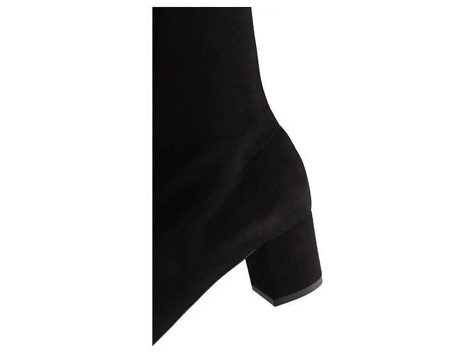 Lk Bennett Eldon black stretch suede boots size 37 - view 5