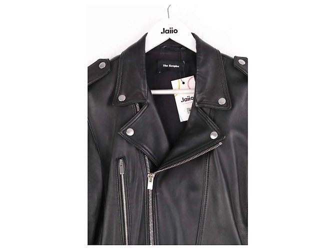 The Kooples Schwarze Lederjacke M - Ansicht 2
