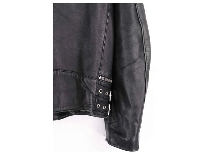 The Kooples Schwarze Lederjacke M - Ansicht 4