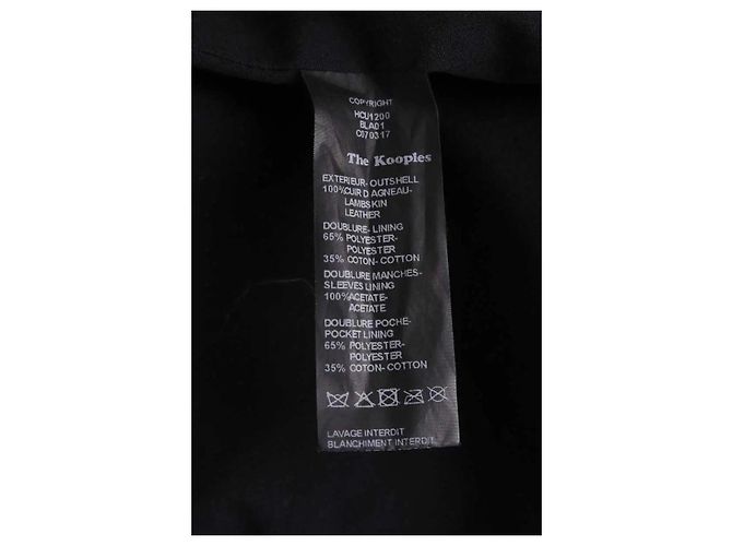 The Kooples Schwarze Lederjacke M - Ansicht 6