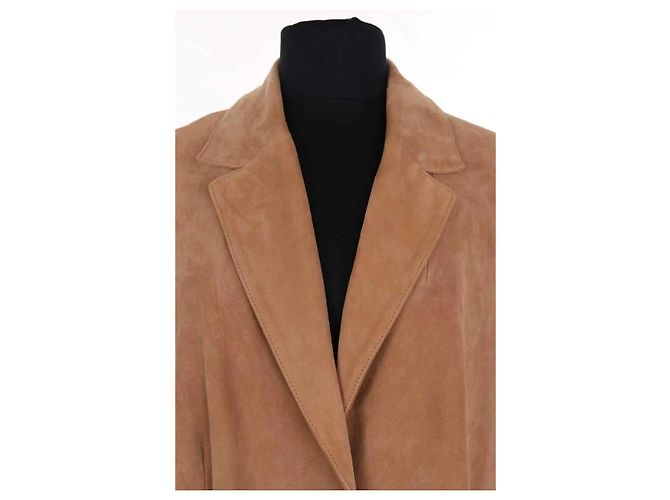 Cappotto in pelle Marina Rinaldi Camel Cammello - vista 2