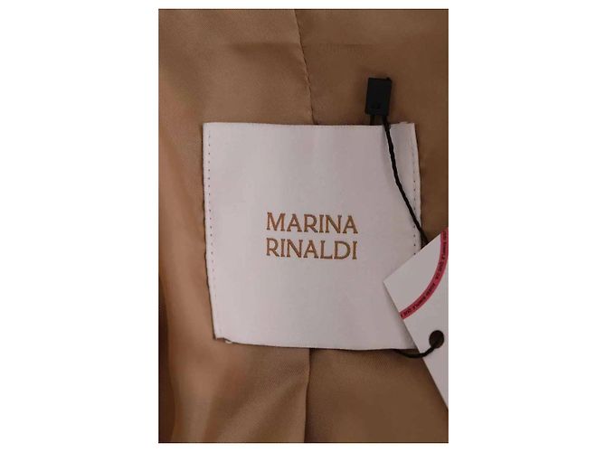 Cappotto in pelle Marina Rinaldi Camel Cammello - vista 5