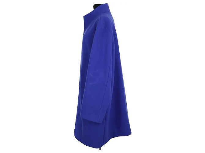 Cappotto in lana blu Marina Rinaldi - vista 3