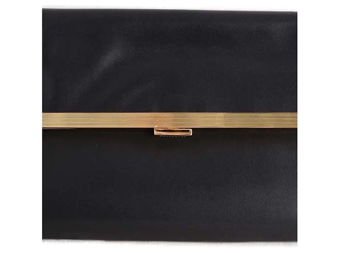 Autre Marque Kassandre Eileen Clutch aus Leder schwarz - Ansicht 2