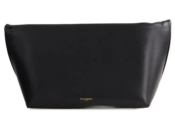 Autre Marque Kassandre Eileen Clutch aus Leder schwarz - Ansicht 4