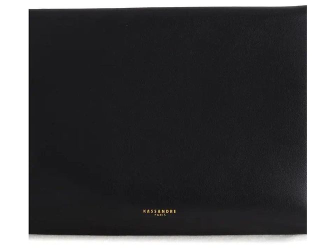Autre Marque Kassandre Eileen Clutch aus Leder schwarz - Ansicht 5