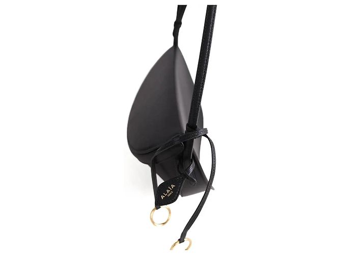 Sac à bandoulière Alaïa Hip Small en cuir noir - vue 2