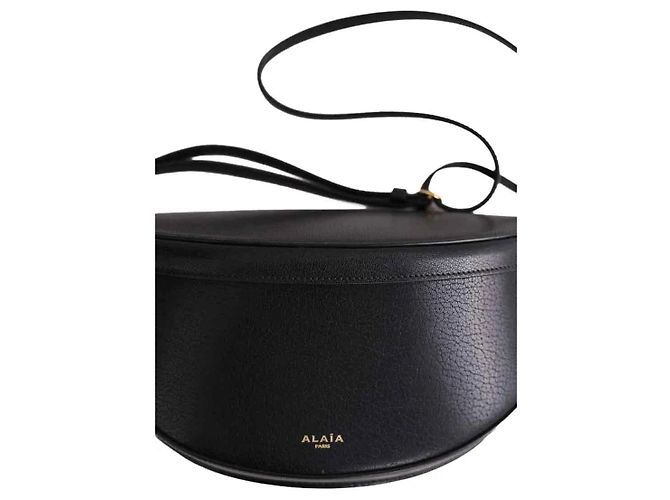 Sac à bandoulière Alaïa Hip Small en cuir noir - vue 4