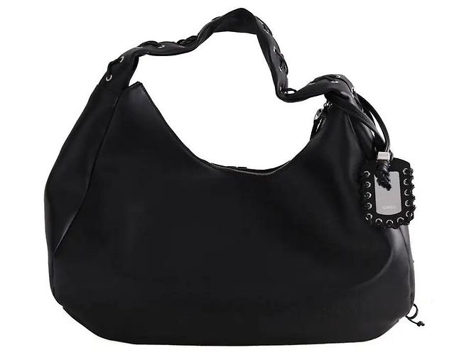 Borsa da viaggio Ganni XXL HOBO nera Nero - vista 3