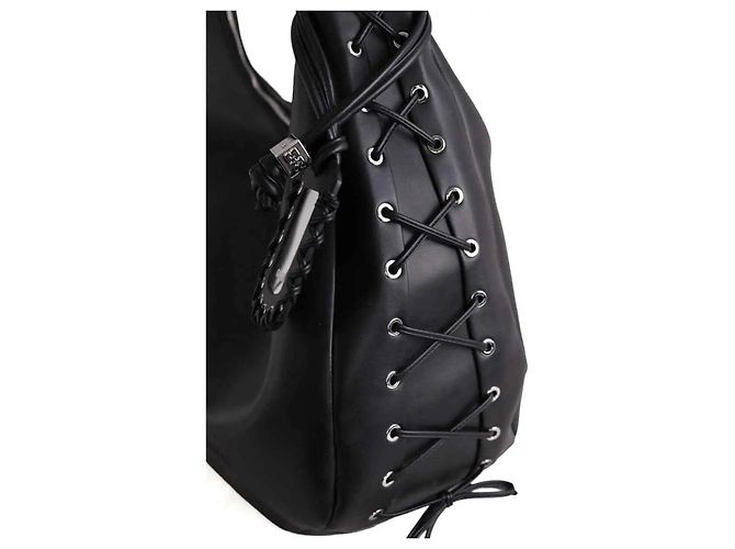 Borsa da viaggio Ganni XXL HOBO nera Nero - vista 4