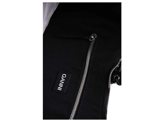 Borsa da viaggio Ganni XXL HOBO nera Nero - vista 6