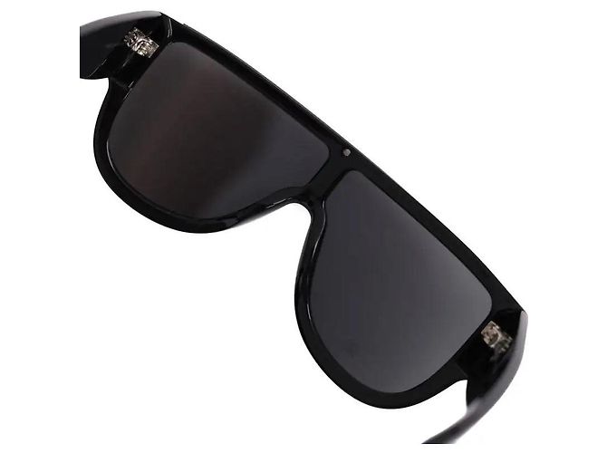 Occhiali da sole Alaïa in plastica nera Nero - vista 3