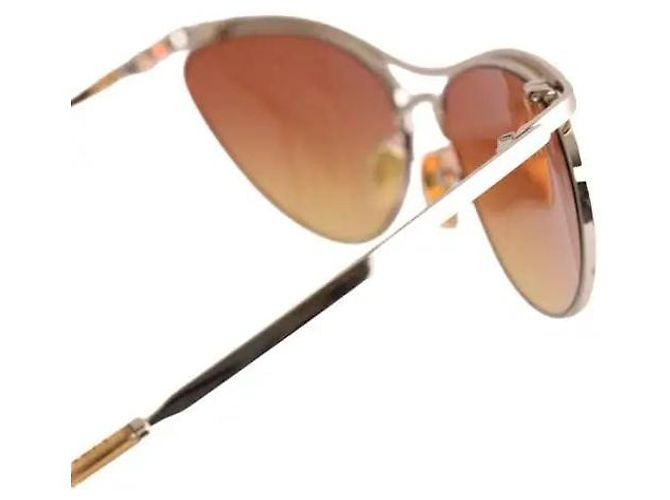 Chloé Sonnenbrille aus Metall braun - Ansicht 3
