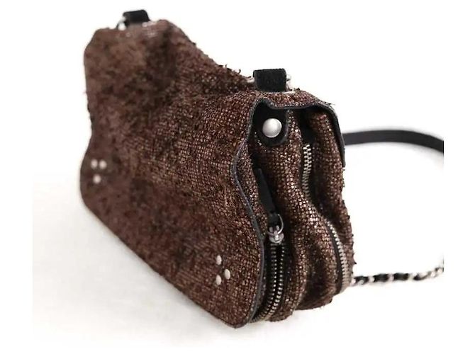 Borsa a tracolla Jerome Dreyfuss in pelle marrone - vista 2