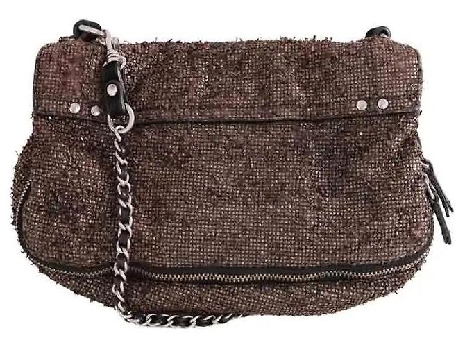 Borsa a tracolla Jerome Dreyfuss in pelle marrone - vista 3