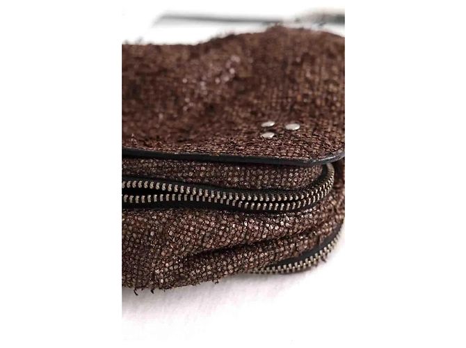 Borsa a tracolla Jerome Dreyfuss in pelle marrone - vista 4